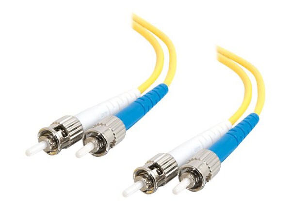 C2G 30m ST-ST 9/125 OS1 Duplex Single-Mode Fiber Optic Cable - Plenum CMP-Rated - Yellow - patch cable - 98 ft - yellow
