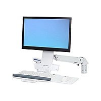 Ergotron StyleView Sit-Stand Combo mounting kit - for LCD display / keyboard / mouse / barcode scanner - white