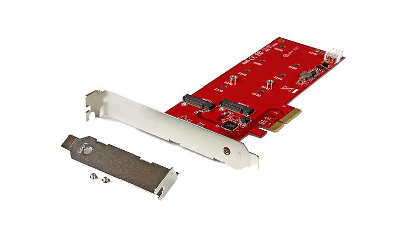 StarTech.com 2x M.2 SATA SSD Controller Card - PCIe M.2 SATA III NGFF Card