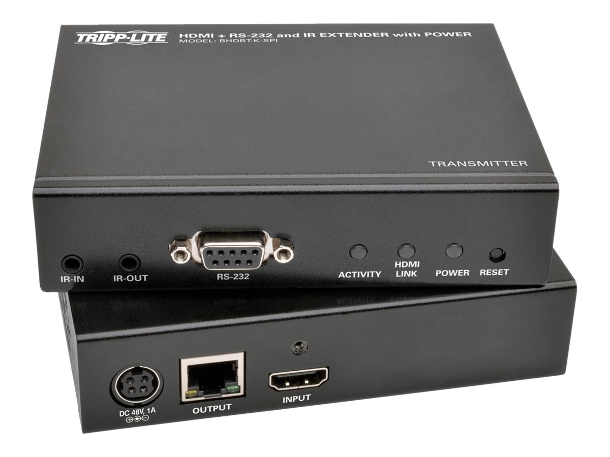Tripp Lite HDBaseT HDMI Over Cat5e Cat6 Cat6a Extender Kit with Power, Serial and IR Control 4K x 2K 70m 230ft -