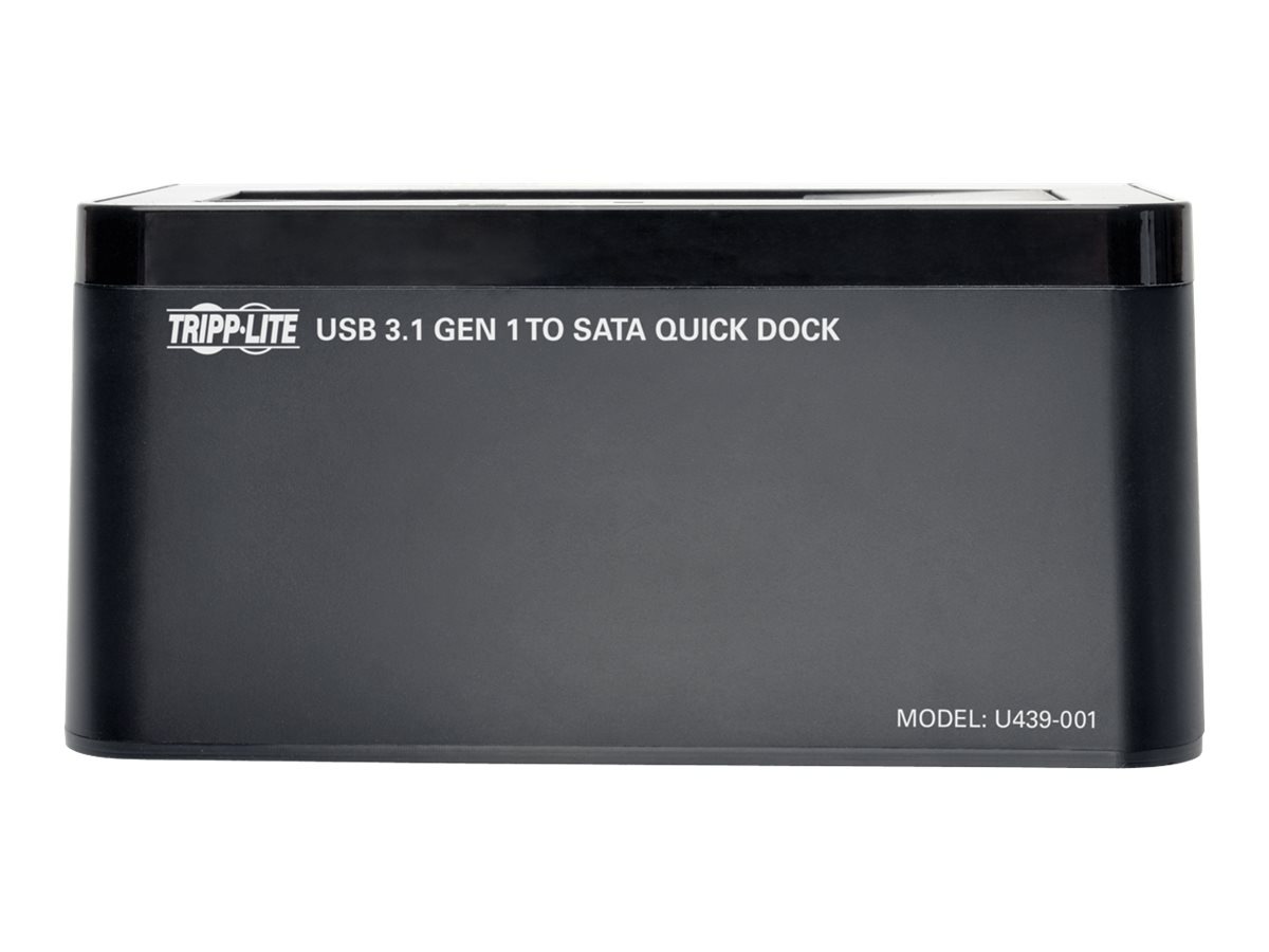 Thumbnail 2 of 5 for Tripp Lite USB-C to SATA Hard Drive Quick Dock for 2.5in and 3.5in HDD SSD - storage controller - SATA 6Gb/s - USB 3.1