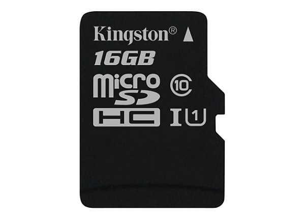 Kingston - flash memory card - 16 GB - microSDHC UHS-I