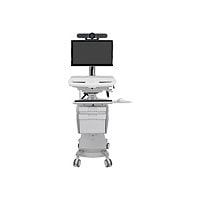 Ergotron StyleView Telemedicine cart - open architecture - for LCD display / keyboard / mouse / CPU / notebook / camera