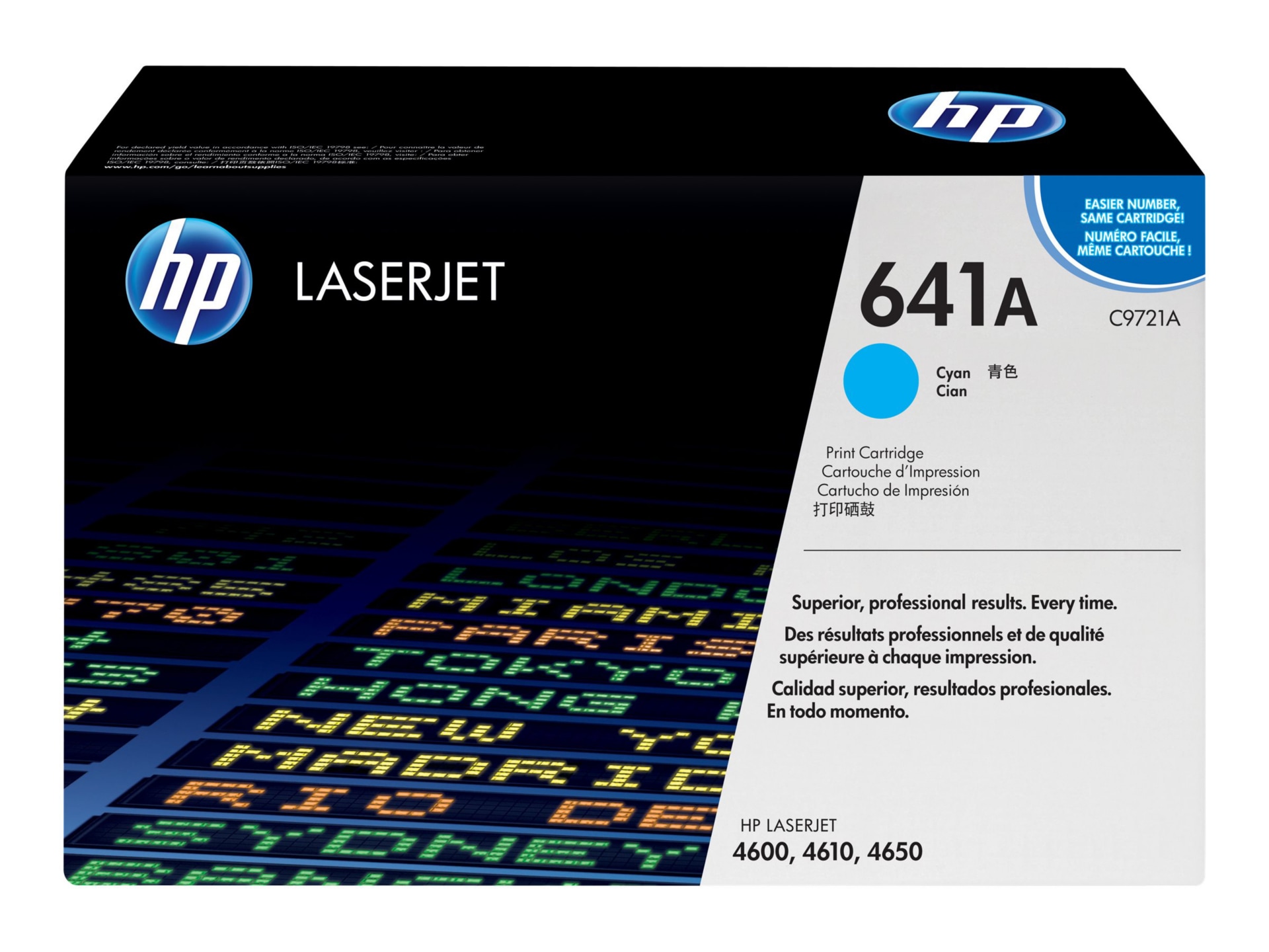 HP 641A (C9721A) Original Toner Cartridge - Single Pack