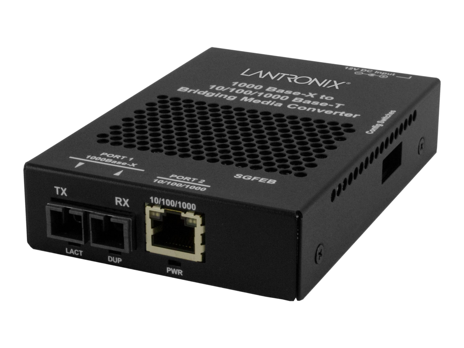 Lantronix SGFEB Series - fiber media converter - 10Mb LAN, 100Mb LAN, 1GbE