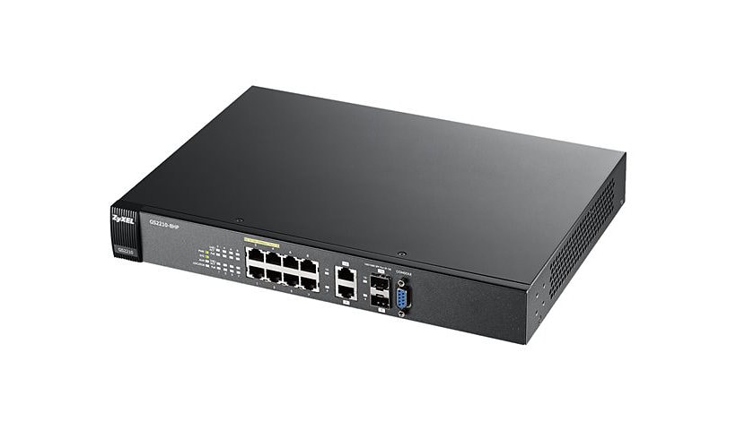 Zyxel GS2210-8HP - switch - 8 ports - managed - rack-mountable