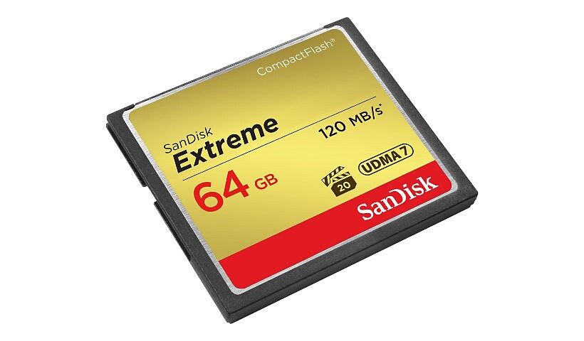 SanDisk Extreme - flash memory card - 64 GB - CompactFlash