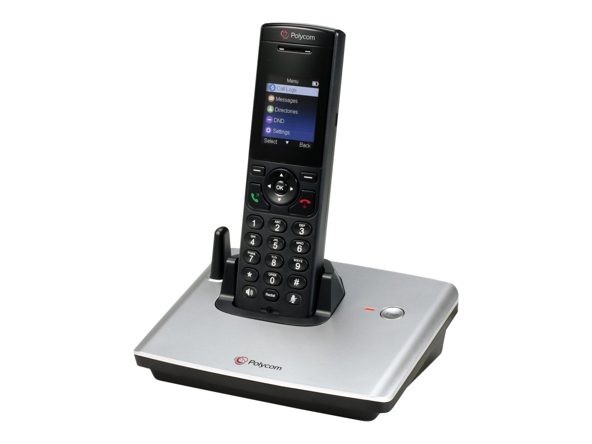 Poly VVX D60 - cordless VoIP phone - 3-way call capability