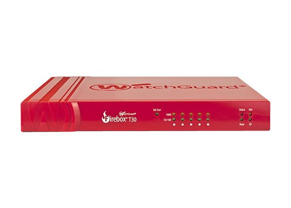 WatchGuard Firebox T30 - security appliance - with 3 years Standard Support