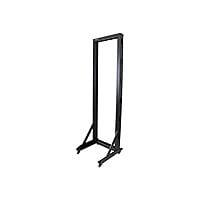 StarTech.com 2-Post 42U Mobile Open Frame Server Rack, Two Post 19in Network Rack with Casters, Rolling Open Rack for