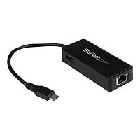 StarTech.com USB C to Gigabit Ethernet Adapter USB 3.0 NIC w/ USB 3.1 Port