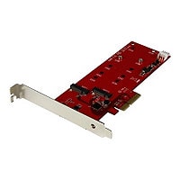 StarTech.com 2x M.2 SATA SSD Controller Card - PCIe M.2 SATA III NGFF Card