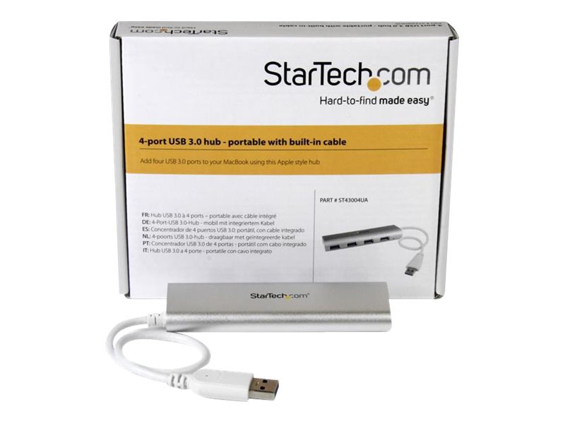 Thumbnail 3 of 11 for StarTech.com 4-Port USB Hub, USB A to 4x USB-A Ports, USB 5Gbps, Bus-Powered, Portable Laptop USB 3.0 Hub