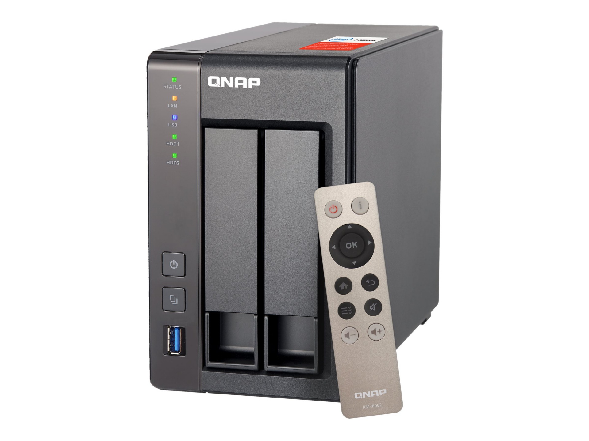 QNAP TS-251+ - NAS server - 0 GB