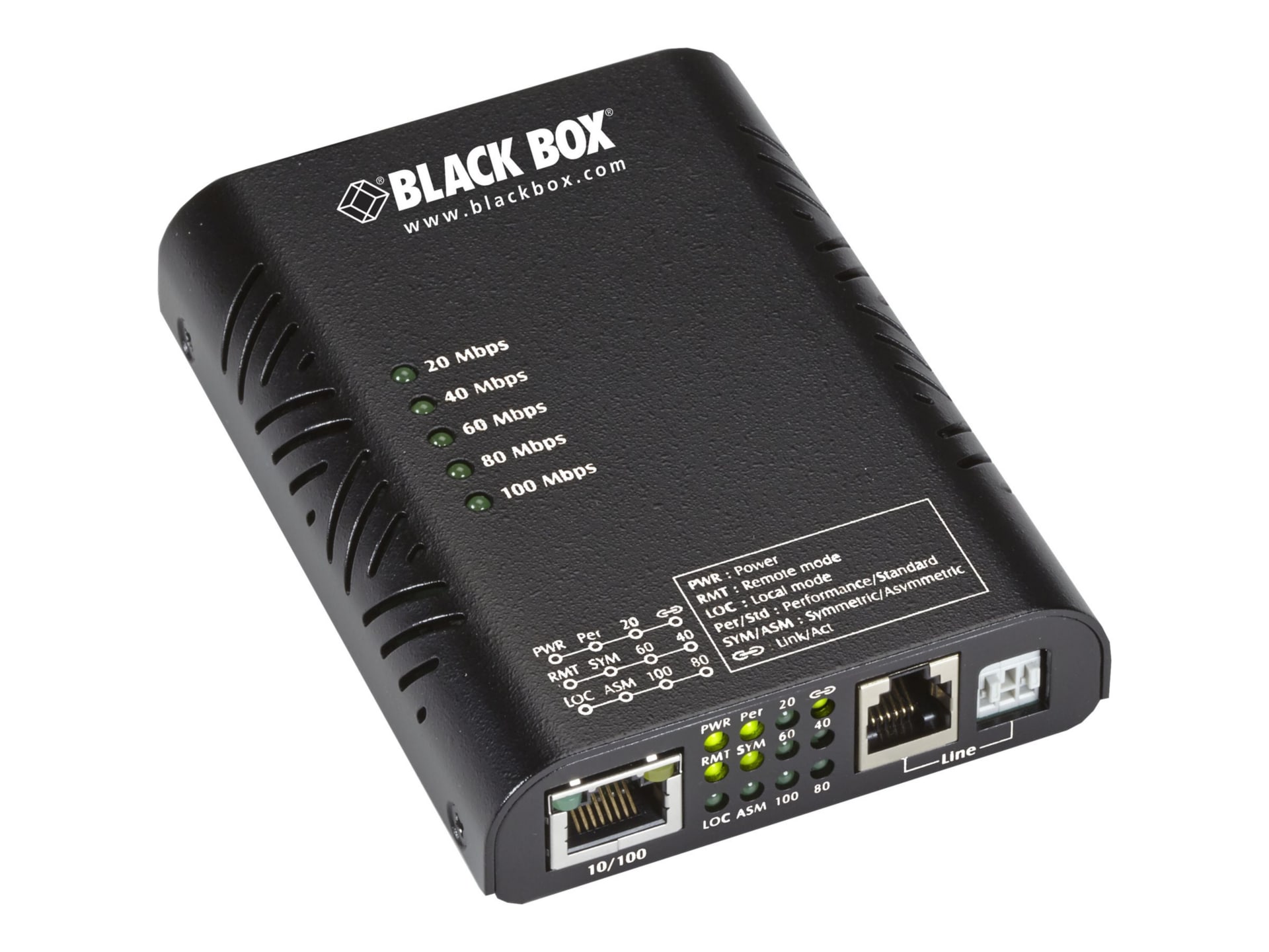 Black Box Industrial Ethernet Extender - network extender - 10Mb LAN, 100Mb