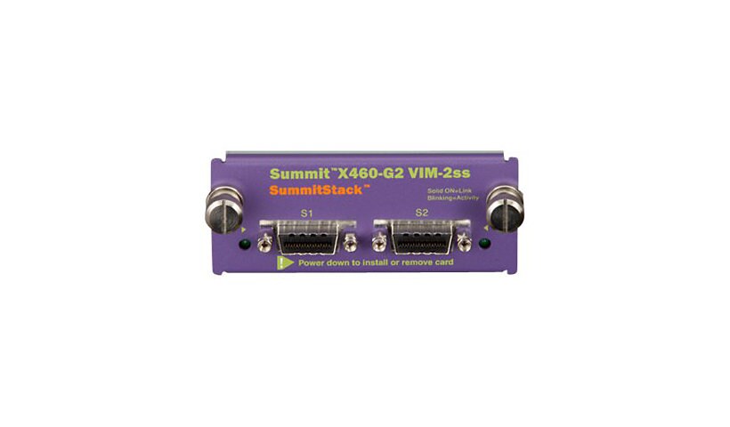 Extreme Networks Summit X460-G2 Series VIM-2ss - network stacking module