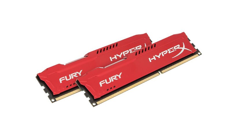 HyperX FURY - DDR3 - kit - 16 GB: 2 x 8 GB - DIMM 240-pin - 1600 MHz / PC3-