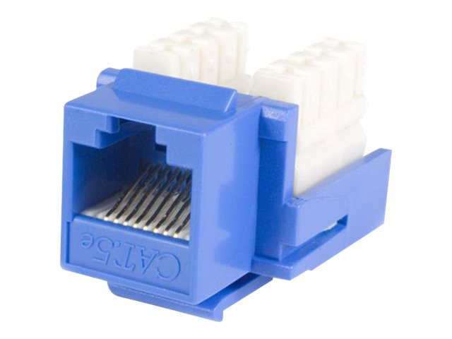 StarTech.com Cat5e RJ45 Keystone Jack - Blue - Network Connector