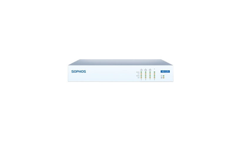 Sophos XG 125w - security appliance - Wi-Fi 5 - with 3 years TotalProtect