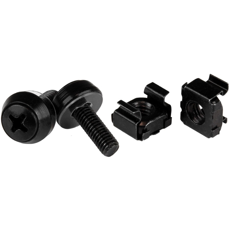 StarTech.com M5 x 12mm, Screws and Cage Nuts, 50 Pack Black, M5 Mounting Sc
