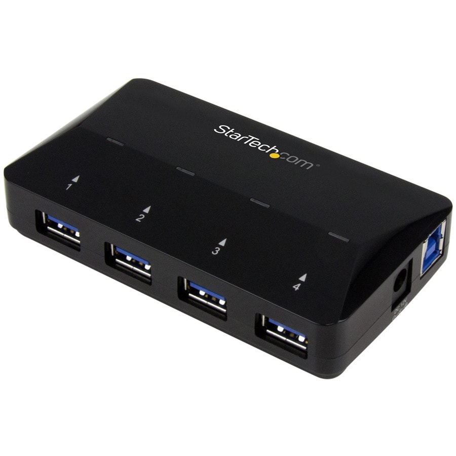 StarTech.com 4 Port USB 3.0 Hub (USB-A) plus 1x Fast Charge - Self Powered