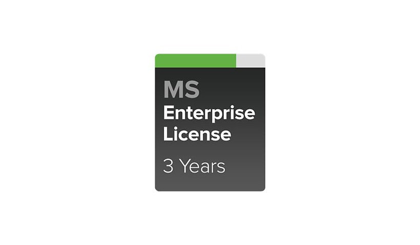 Cisco Meraki Enterprise - subscription license (3 years) + 3 Years Enterprise Support - 1 switch