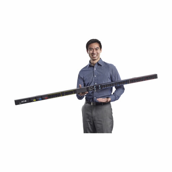 Eaton Metered Input rack PDU, 0U, L21-30P input, 8.6 kW max, 120/208V, 24A, 10ft cord, 3-phase, 6 5-20R, 24 C13, 3 C19