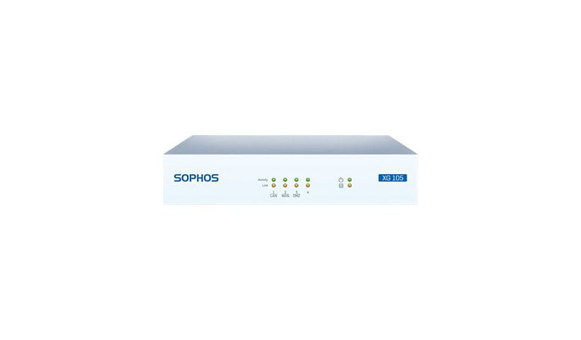Sophos XG 105w - security appliance - Wi-Fi - with 1 year EnterpriseProtect
