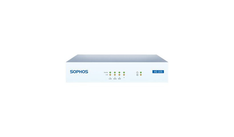 Sophos XG 105w - security appliance - Wi-Fi - with 2 years EnterpriseProtec