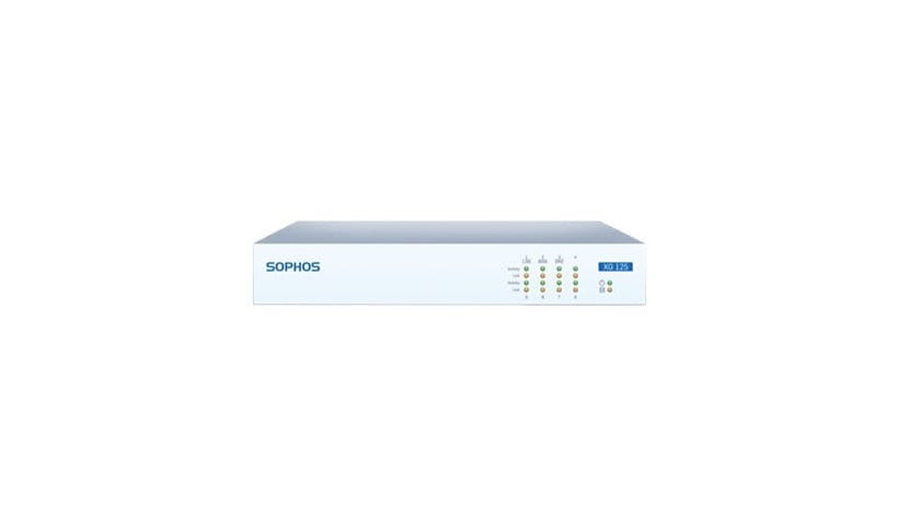 Sophos XG 125w - security appliance - Wi-Fi 5 - with 2 years TotalProtect