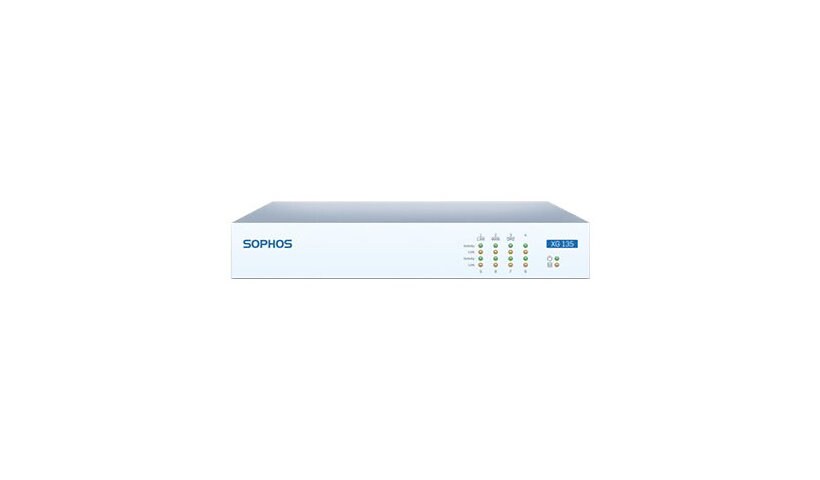 Sophos XG 135w - security appliance - Wi-Fi 5 - with 2 years TotalProtect
