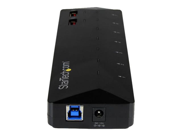 StarTech.com 7-Port USB 3.0 Hub plus Dedicated Charging Ports - 2 x 2.4A Ports - Desktop USB Hub and Fast-Charging