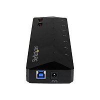 StarTech.com 7-Port USB 3.0 Hub plus Dedicated Charging Ports - 2 x 2.4A Ports - Desktop USB Hub and Fast-Charging