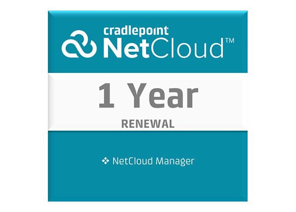 Cradlepoint NetCloud Manager Standard - subscription license renewal (1 year) - 1 license