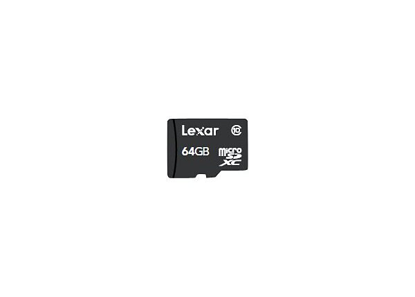 Lexar - flash memory card - 64 GB - microSDXC