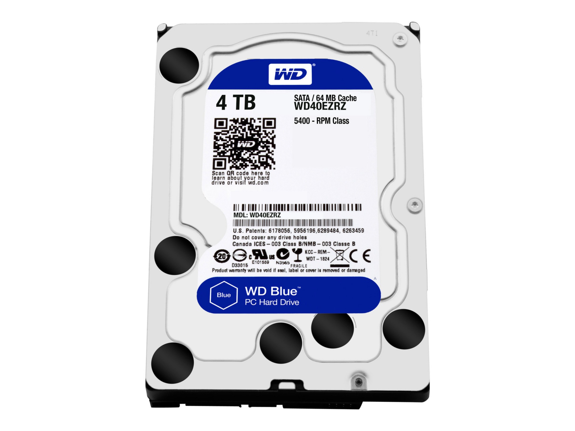 Thumbnail 3 of 7 for WD Blue WD40EZRZ - hard drive - 4 TB - SATA 6Gb/s