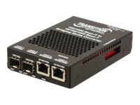 Transition Networks Stand-Alone - fiber media converter - 10Mb LAN, 100Mb LAN, GigE