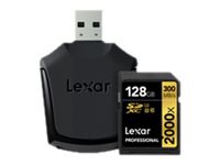 Lexar Professional - flash memory card - 128 GB - SDXC UHS-II