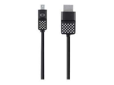 Belkin HDMI (M) to MiniDsiplayPort (M) Video Cable - 5in - 4K at 30Hz - Display Cable - Black