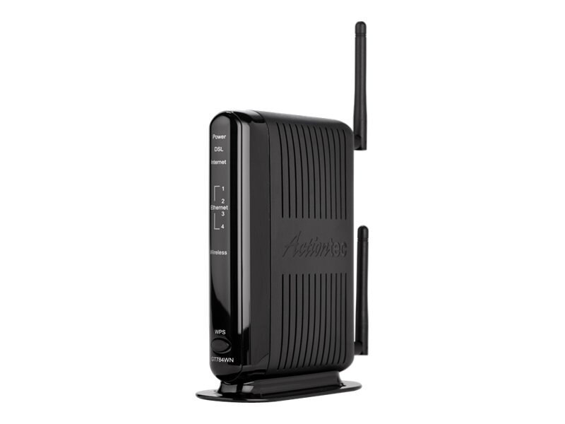 Actiontec Wireless N DSL Modem Router GT784WN - wireless router - DSL modem - 802.11b/g/n