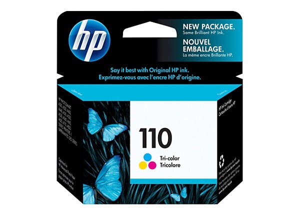 HP 110 - dye-based tricolor - original - ink cartridge