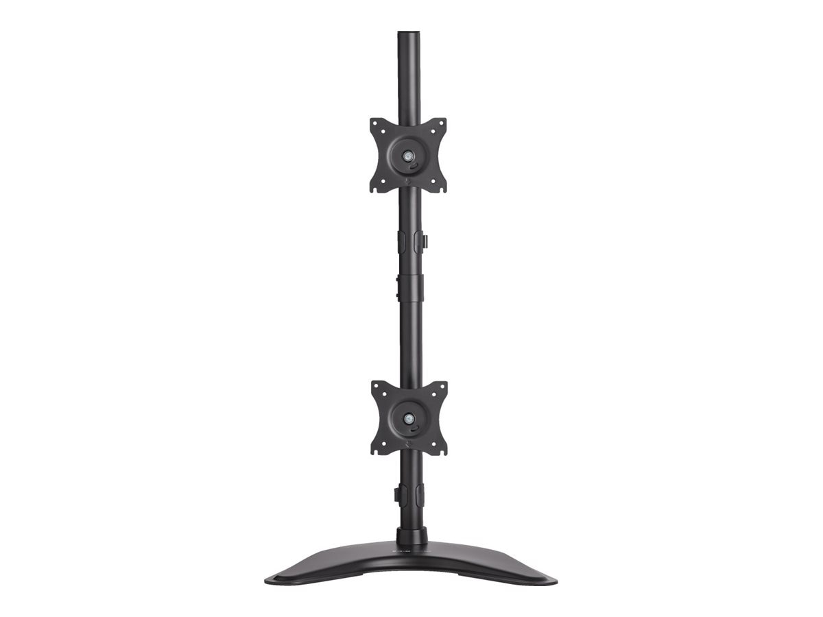Thumbnail 2 of 11 for Eaton Tripp Lite Series Dual Vertical Flat-Screen Desk Mount Monitor Stand Clamp Swivel Tilt 15" to 27" Flat Screen