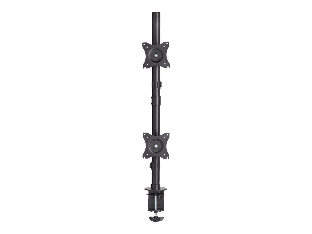 Thumbnail 3 of 11 for Eaton Tripp Lite Series Dual Vertical Flat-Screen Desk Mount Monitor Stand Clamp Swivel Tilt 15" to 27" Flat Screen