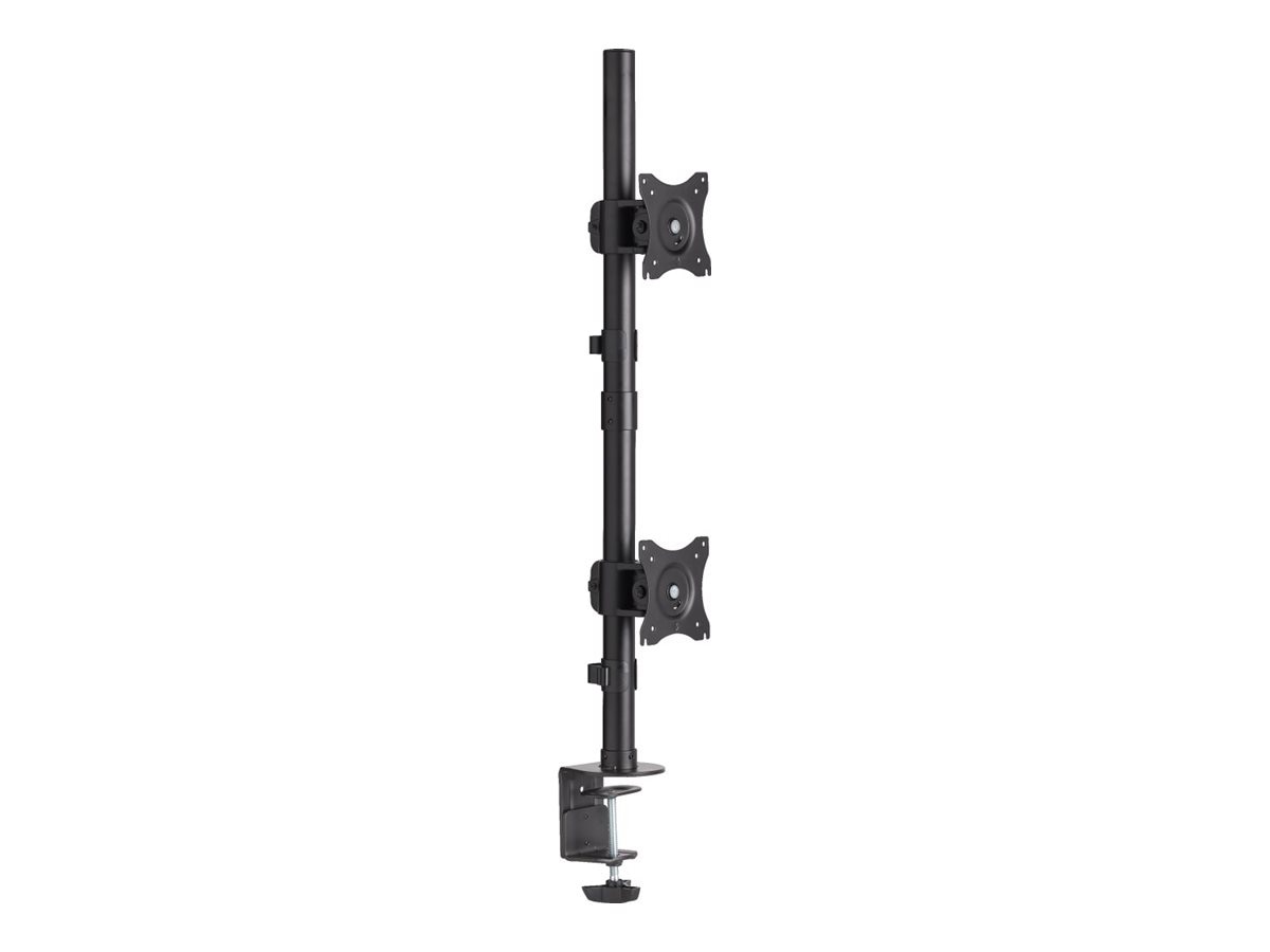 Thumbnail 4 of 11 for Eaton Tripp Lite Series Dual Vertical Flat-Screen Desk Mount Monitor Stand Clamp Swivel Tilt 15" to 27" Flat Screen