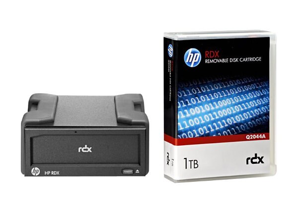 HPE RDX Removable Disk Backup System - RDX drive - SuperSpeed USB 3.0 - external - with 1 TB Cartridge
