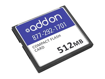 AddOn 512MB Cisco Compatible Compact Flash - flash memory card - 512 MB - CompactFlash