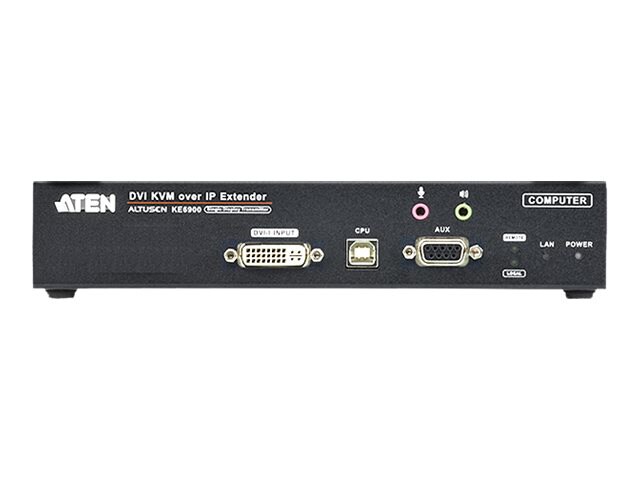 ALTUSEN DVI KVM Over IP Extender KE6900T - KVM / audio / serial / USB extender - 10Mb LAN, 100Mb LAN, GigE