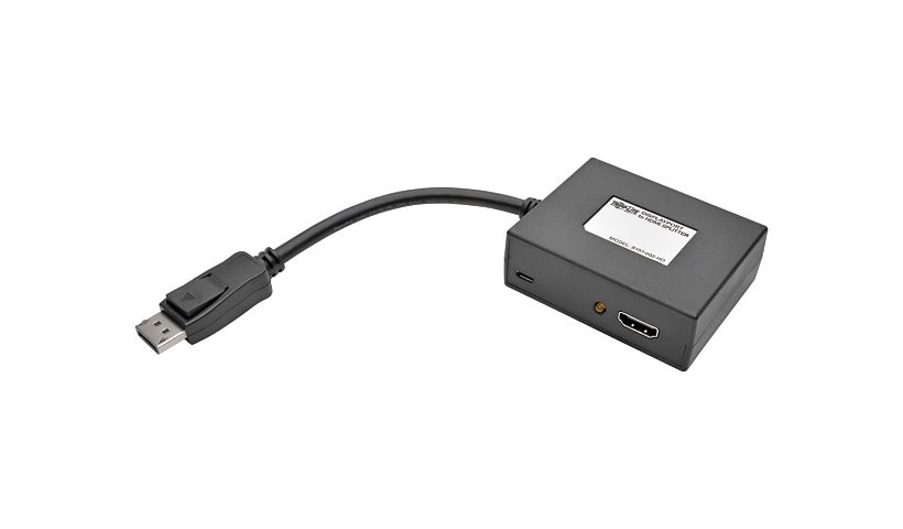Tripp Lite 2-Port DisplayPort to HDMI Video Splitter 1080p 1920 x 1080 60Hz - video splitter - 2 ports