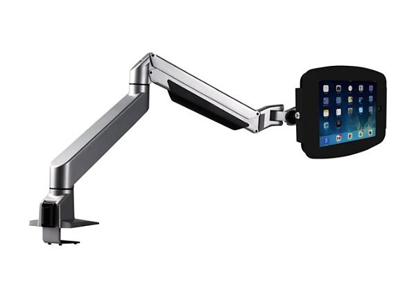 Compulocks Galaxy Secure Space Enclosure with Reach Articulating Arm Kiosk Black - mounting kit
