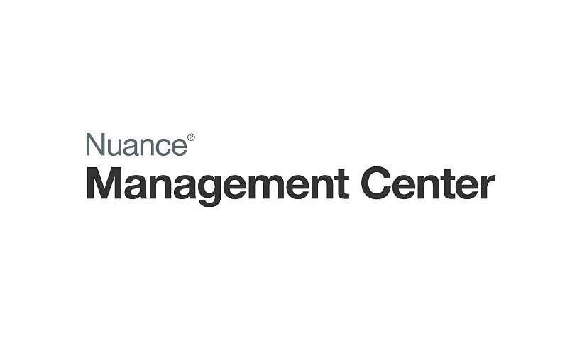 Nuance User Management Center - subscription license (1 year) - 1 user